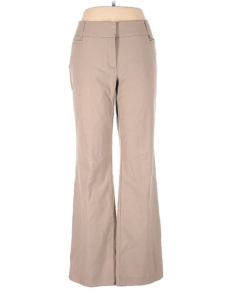 Ellen Tracy Solid Tan Dress Pants Size 10 - photo 1