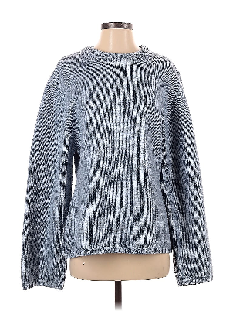 Totême Color Block Solid Blue Pullover Sweater Size S - 58% off | ThredUp