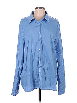 PrettyLittleThing Long Sleeve Button-Down Shirt (view 1)