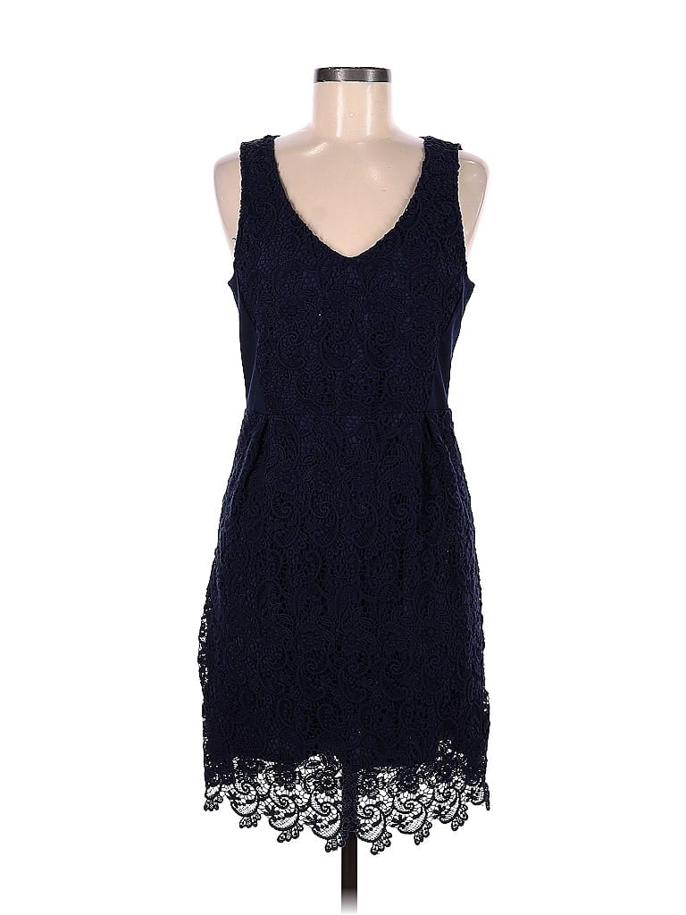 Black Swan 100% Cotton Solid Navy Blue Cocktail Dress Size M - 71% off ...