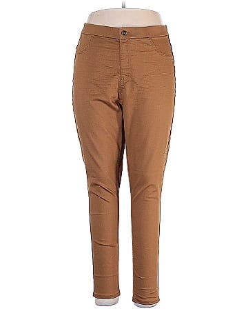 No Boundaries Solid Brown Jeggings Size 19 - 52% off