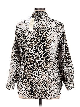 Jones New York 3/4 Sleeve Button-Down Shirt (view 2)