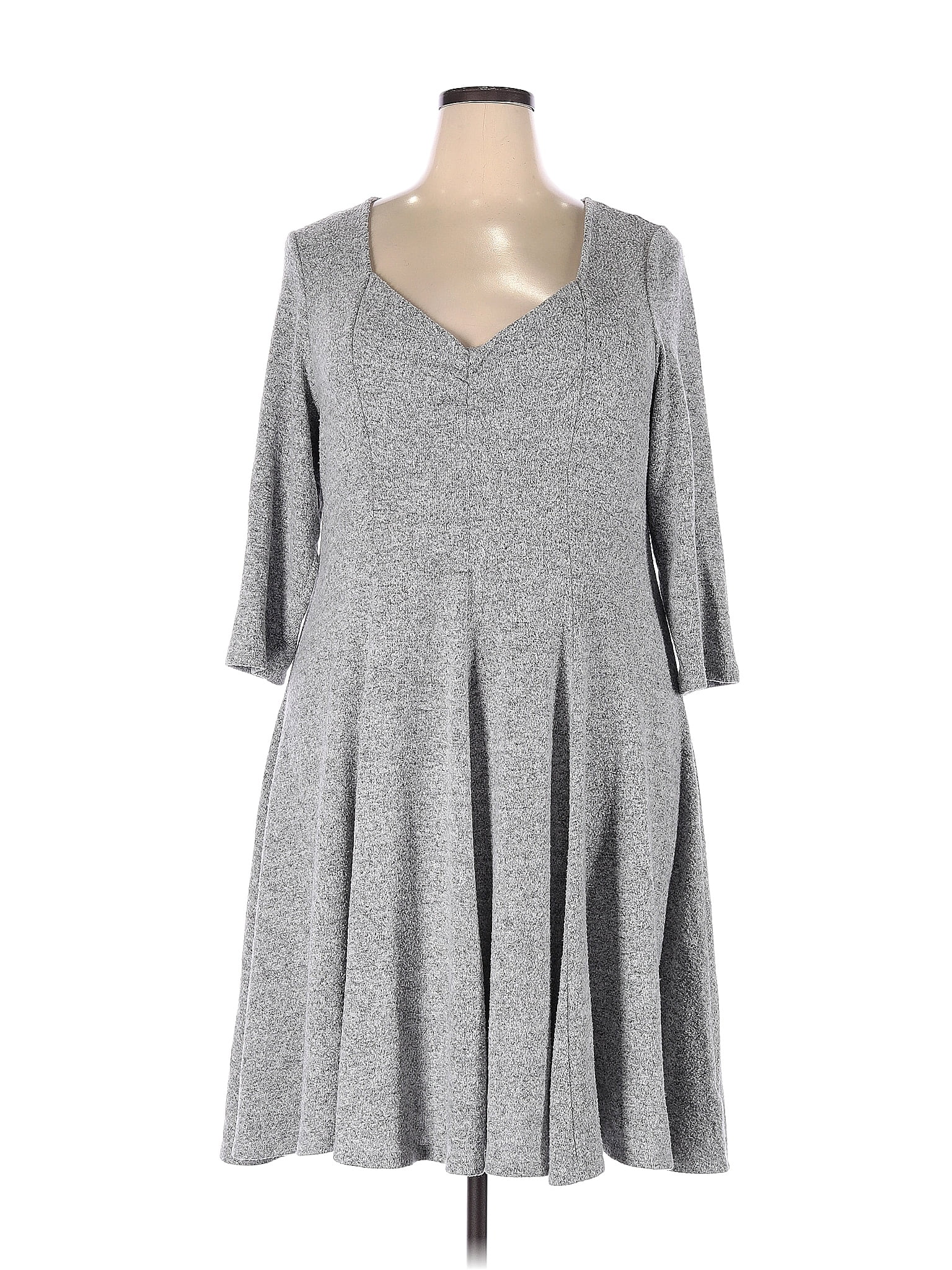 Torrid Gray Casual Dress Size 3X Plus (3) (Plus) - 60% off | thredUP