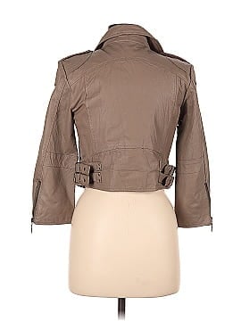Prune Leather Jacket (view 2)
