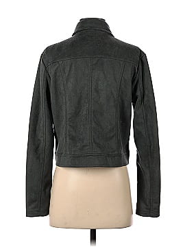 Peach Faux Leather Jacket (view 2)