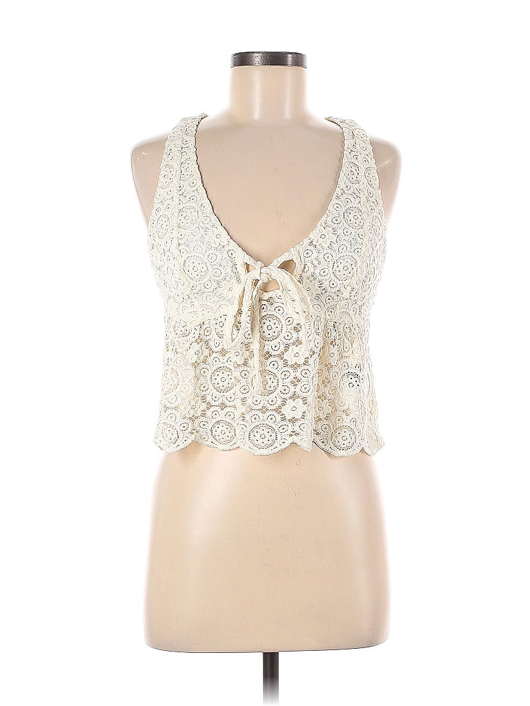 House of Harlow 1960 Solid Ivory Sleeveless Blouse Size S - 74% off ...