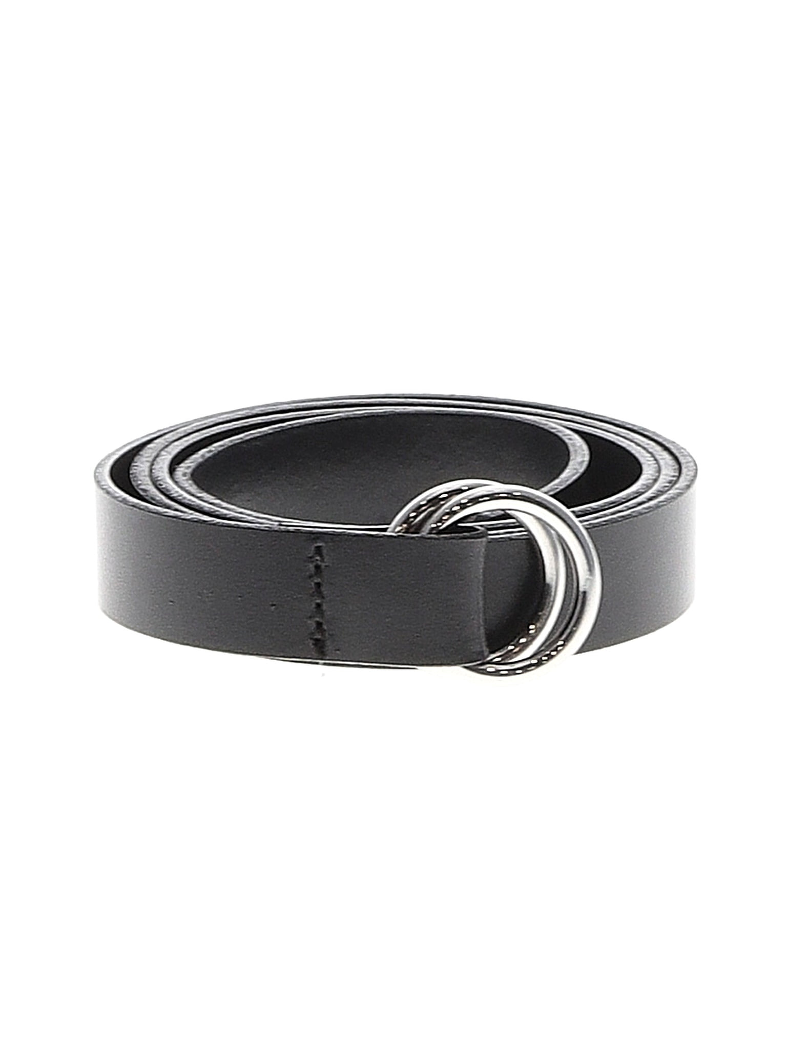 Banana Republic 100 Leather Solid Black Leather Belt Size M 66 off