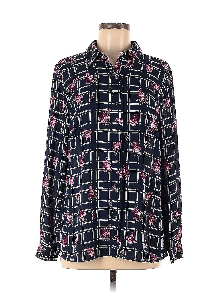 Charter Club 100% Polyester Black Long Sleeve Blouse Size M - 67% off ...