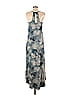 Cynthia Rowley TJX Acid Wash Print Tie-dye Blue Casual Dress Size 2 - photo 2