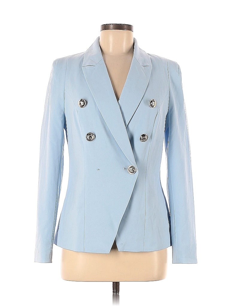 Venus Solid Blue Blazer Size 4 - 52% off | thredUP