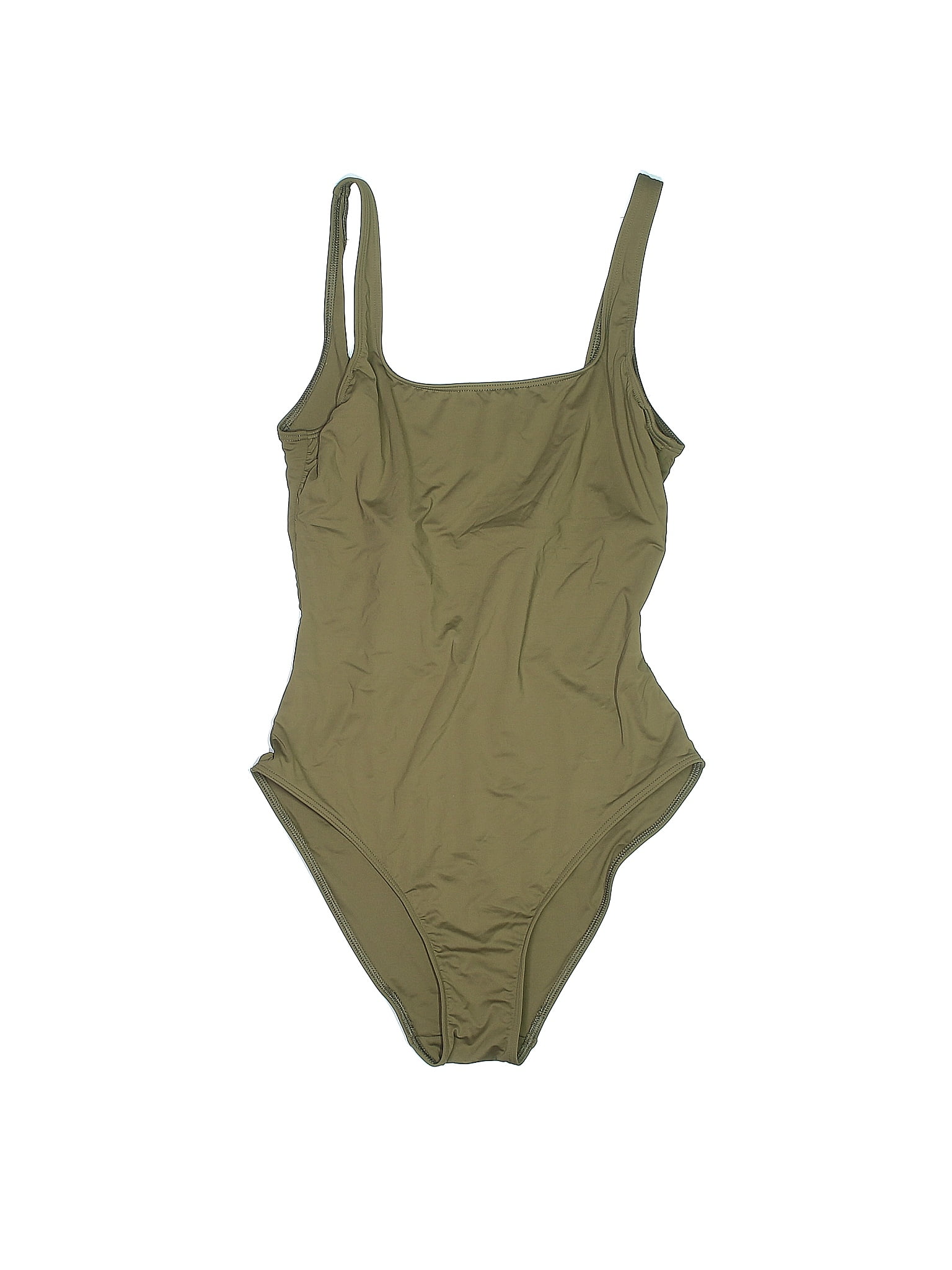 Everlane Solid Green One Piece Swimsuit Size S 48 Off Thredup