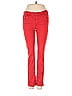 Adriano Goldschmied Hearts Color Block Chevron Red Jeans 28 Waist - photo 1
