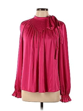 Adam Lippes Collective Pink Bow Blouse (view 1)