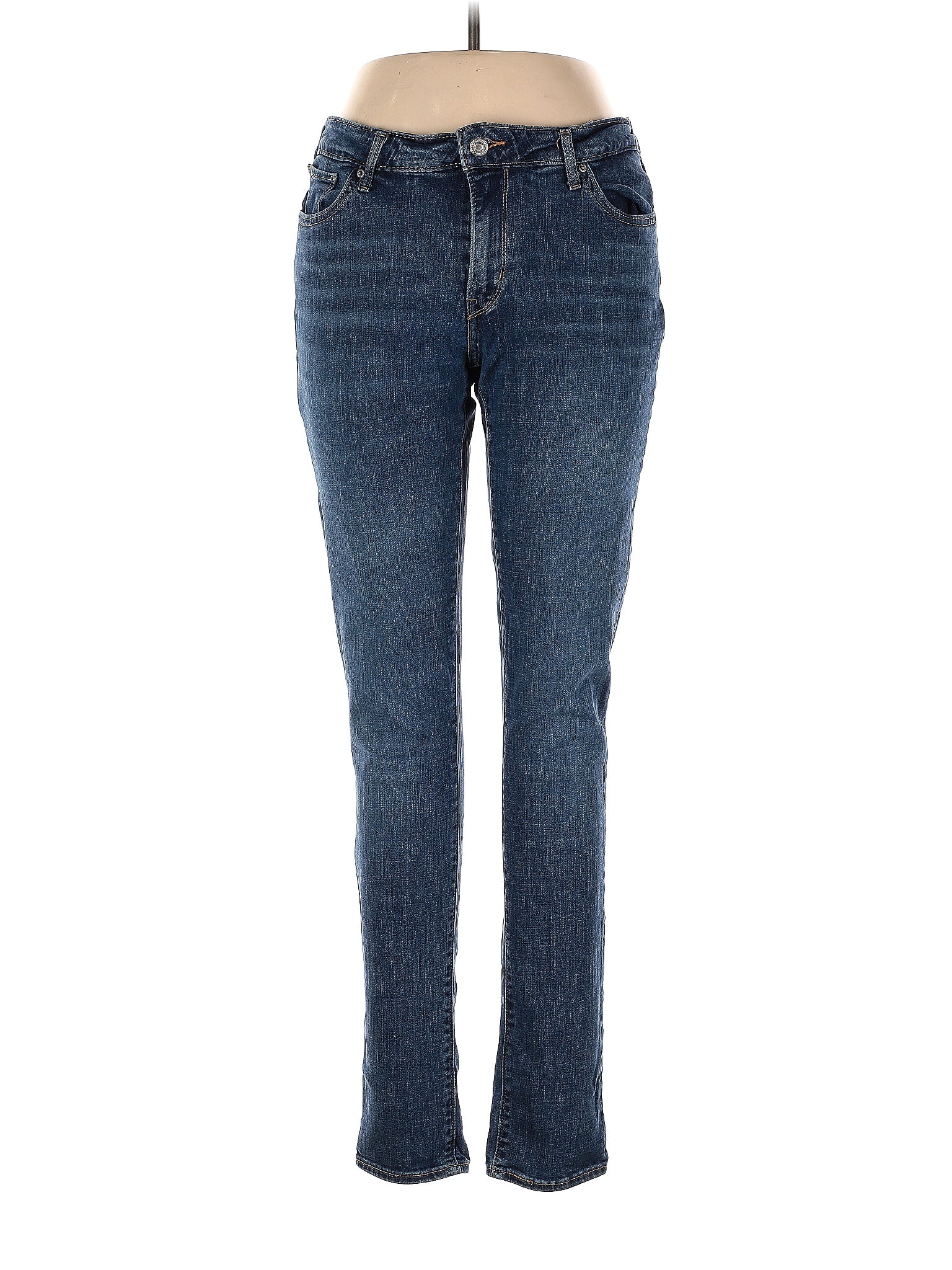 Levi's Solid Blue Jeggings 32 Waist - 67% off | thredUP