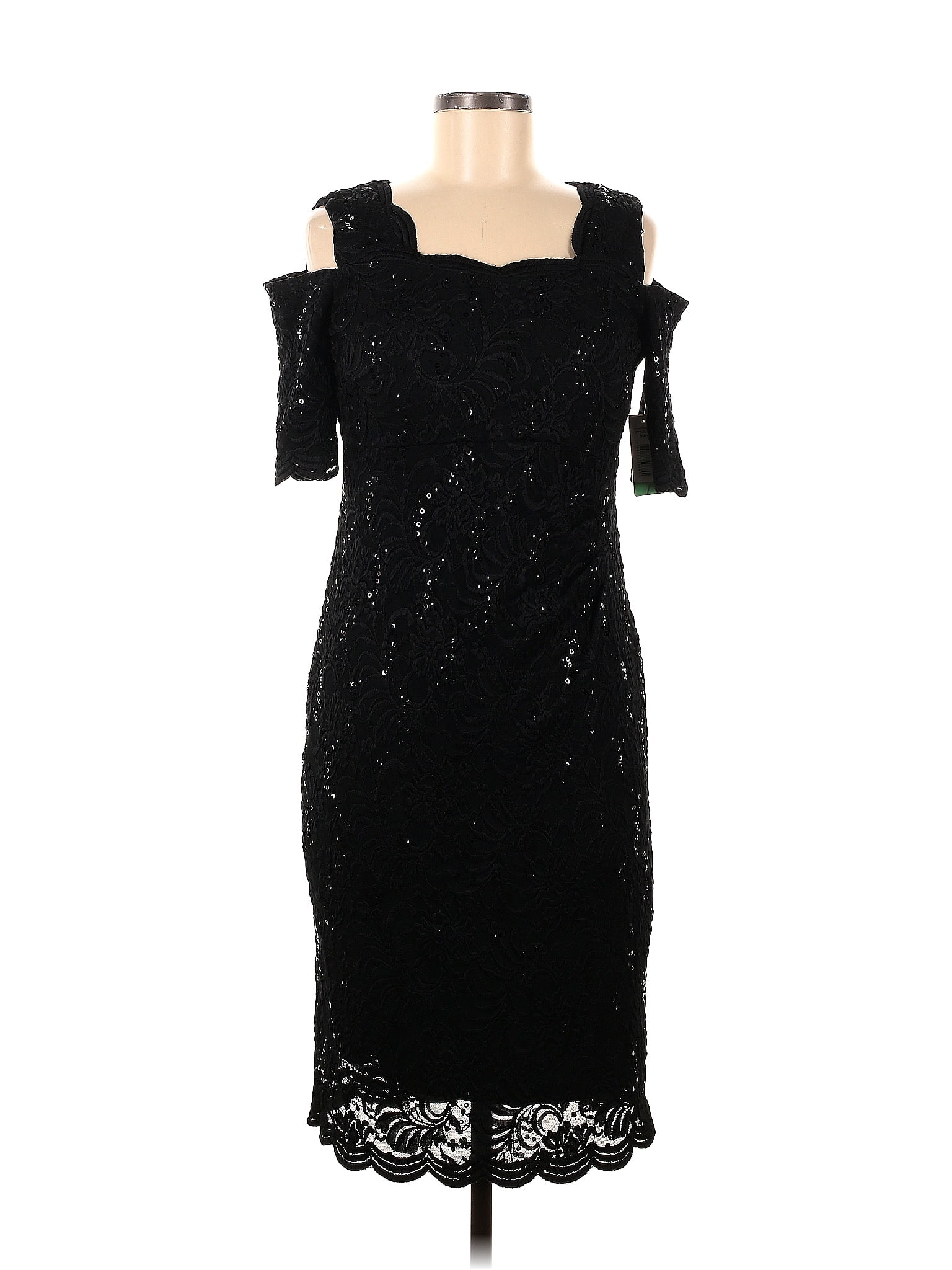 R&M Richards Solid Black Cocktail Dress Size 8 - 80% off | thredUP