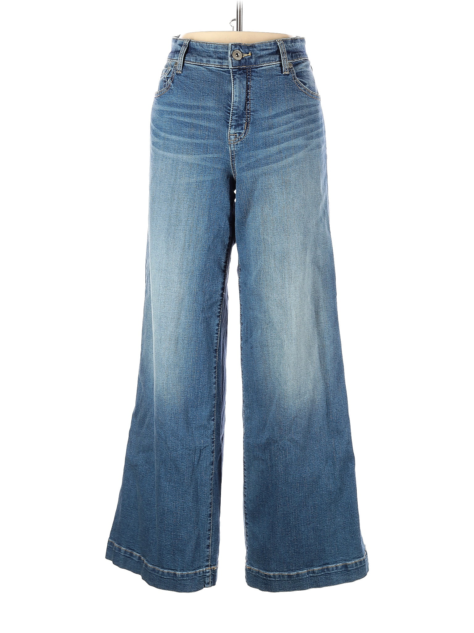 Torrid Solid Blue Jeans Size 12 (Plus) 72 off thredUP