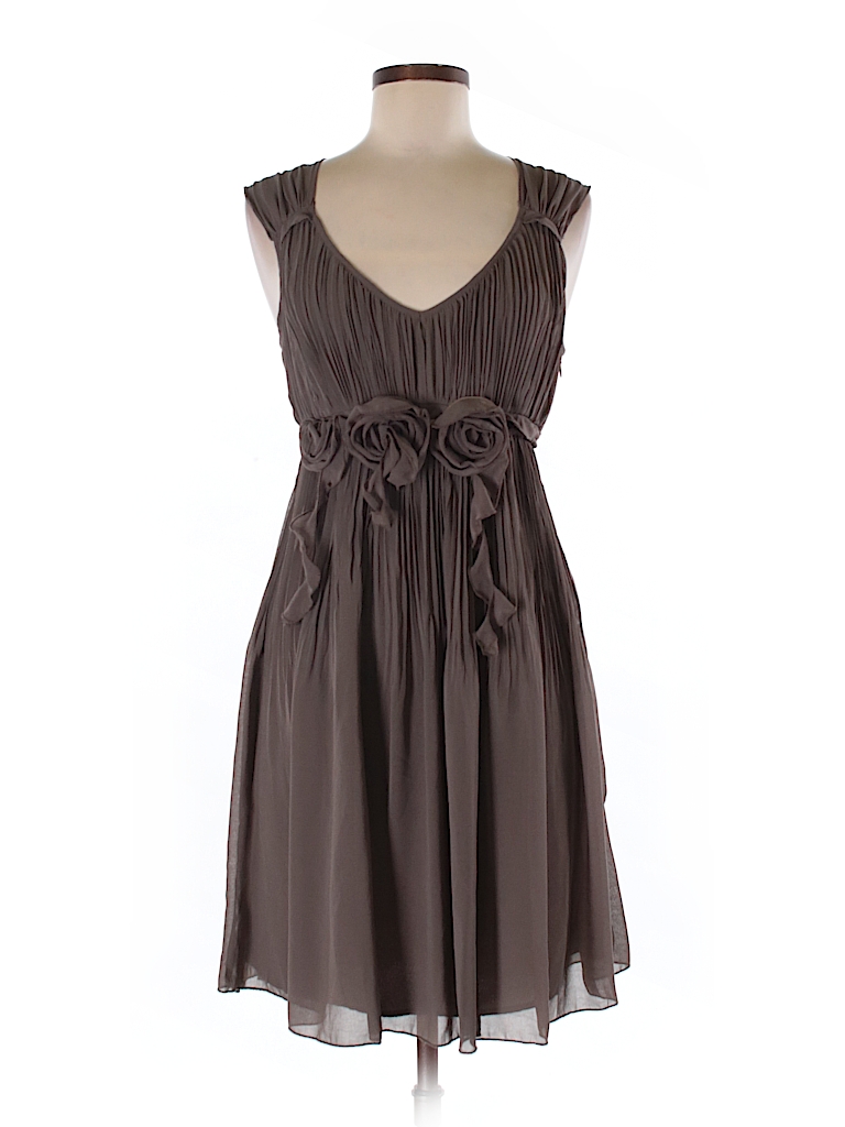 Ryu 100% Polyester Solid Brown Cocktail Dress Size S - 77% off | thredUP
