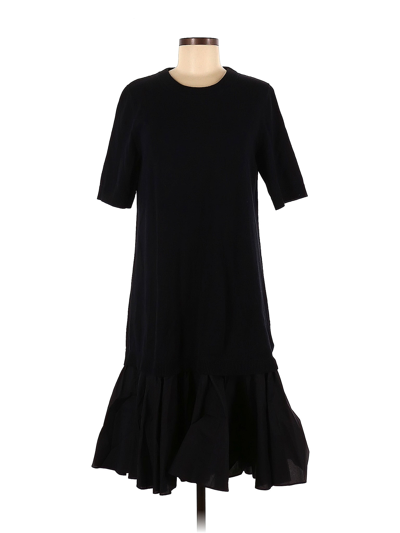 Cos 100% Cotton Solid Black Casual Dress Size M - 74% off | thredUP