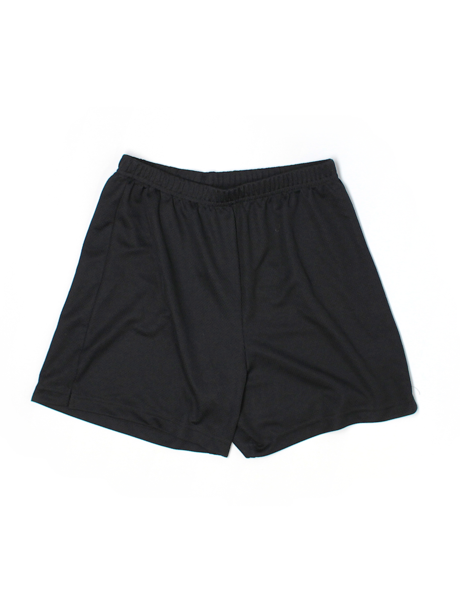 Athletic Works 100% Polyester Solid Black Athletic Shorts Size M - 50% ...