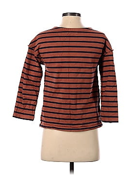 Madewell Luxe Long-Sleeve Tee in Casler Stripe (view 2)