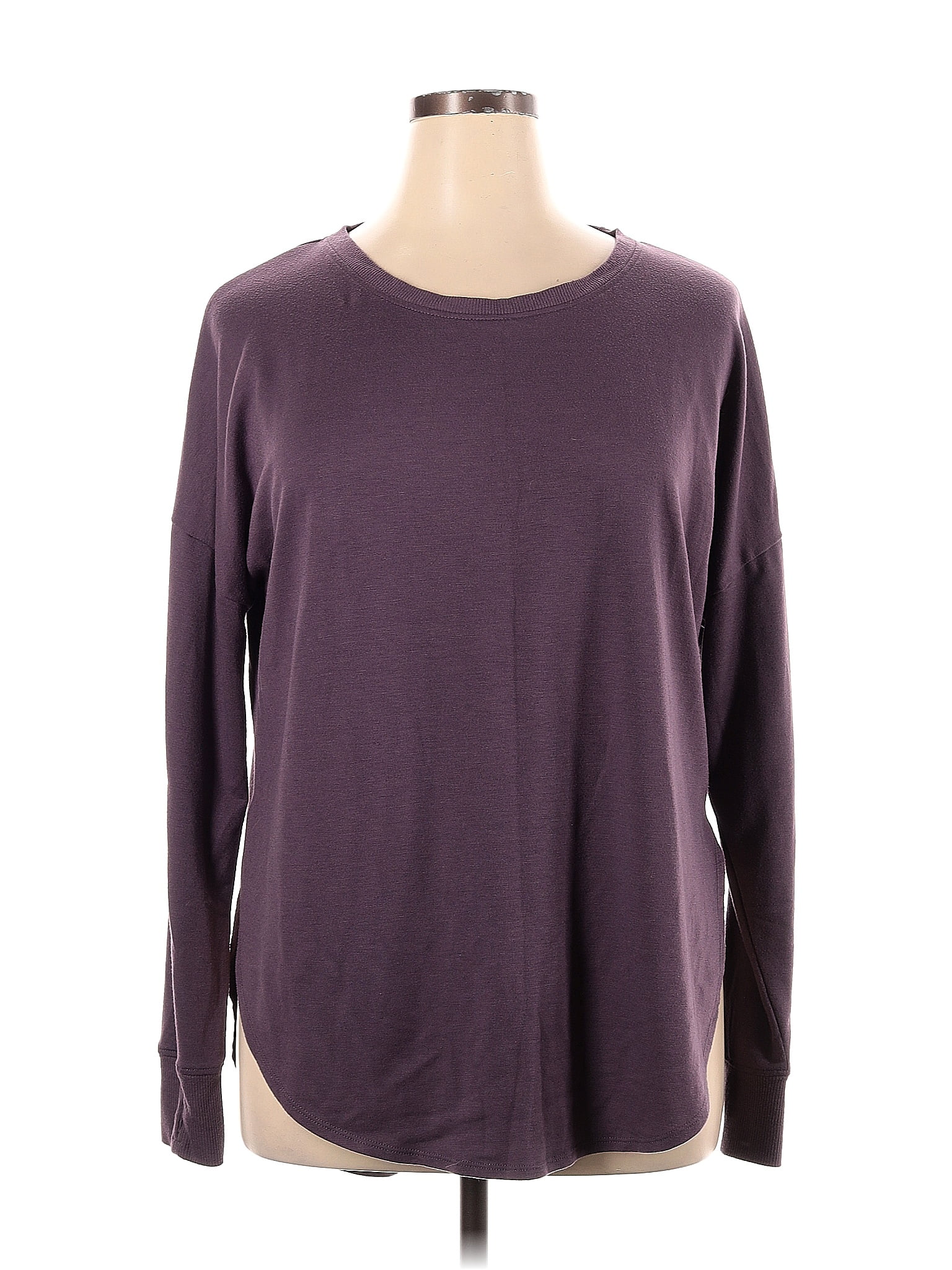 Crane Purple Long Sleeve T-Shirt Size XL - 64% off