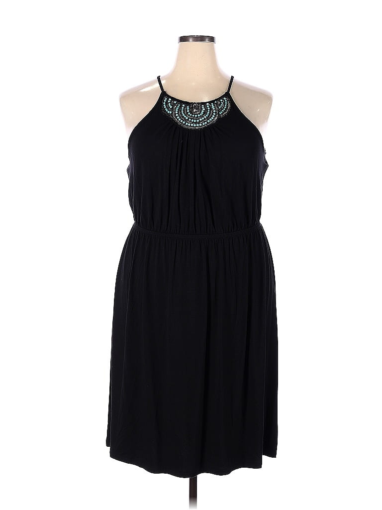 Lane Bryant Solid Black Casual Dress Size 18 - 20 Plus (Plus) - 63% off ...