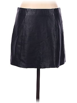 Scoop NYC Faux Leather Skirt (view 2)