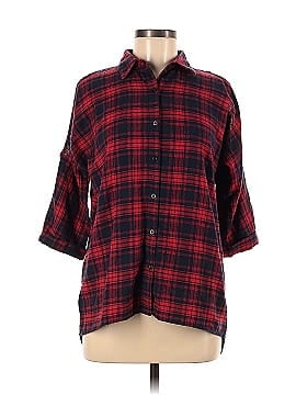 PPLA Clothing 3/4 Sleeve Button-Down Shirt (view 1)