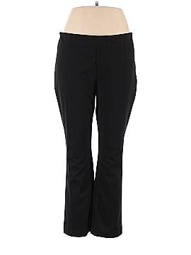 Simply Vera Vera Wang Polka Dots Black Yoga Pants Size M (Petite