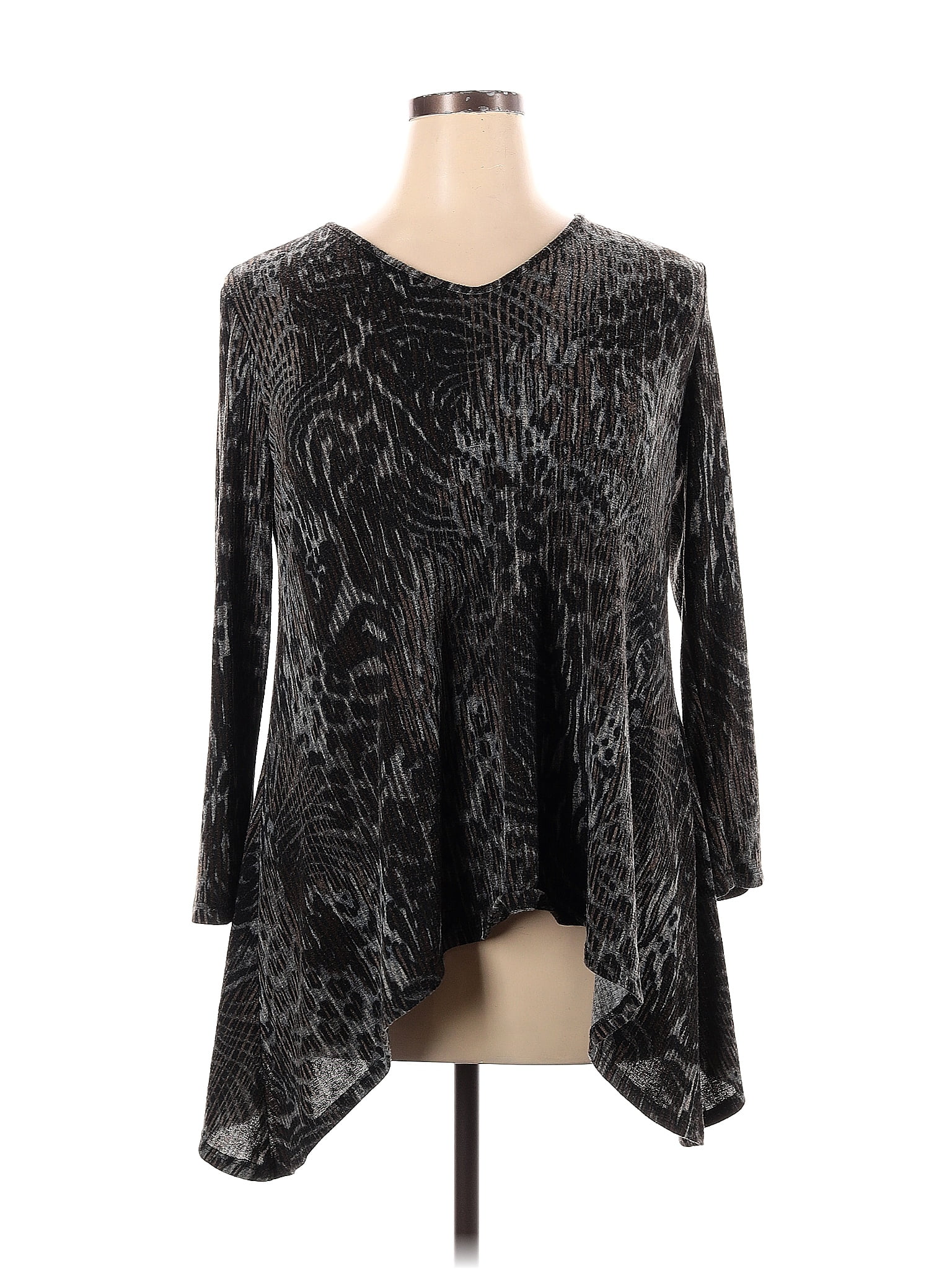 Clara Sun Woo Color Block Multi Color Black Pullover Sweater Size XL ...
