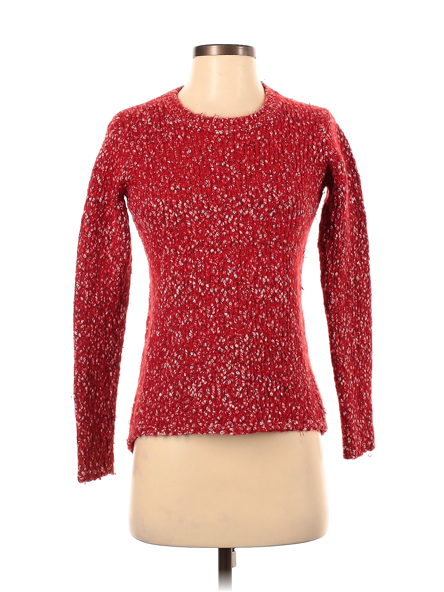 Pull-over Best & Co. Rouge Pour Garçon, Taille 6, Col Zip, Rayé, 100% Coton, état Neuf Sans étiquette
