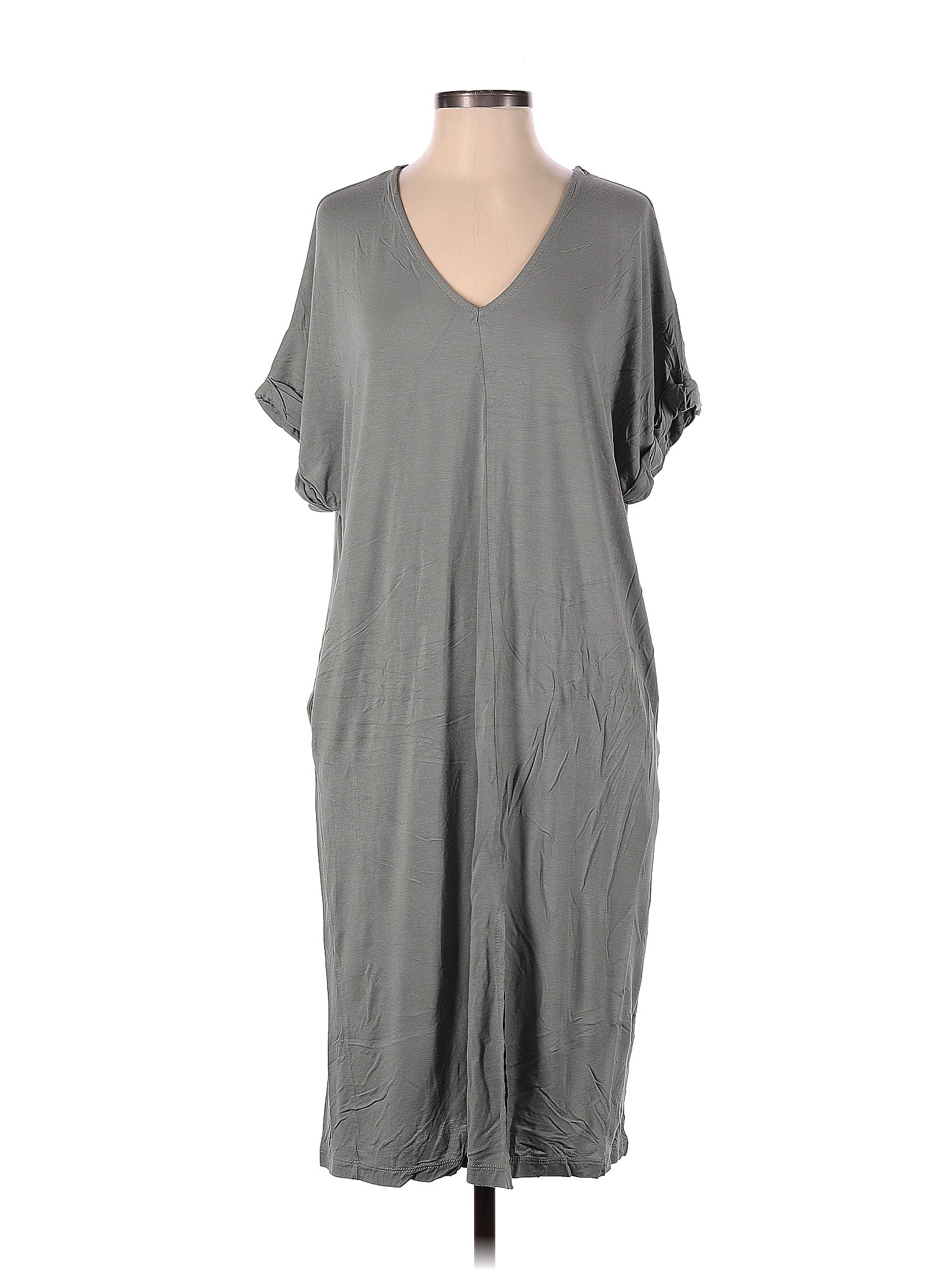 Wishlist Solid Gray Casual Dress Size Sm - Med - 52% off | ThredUp