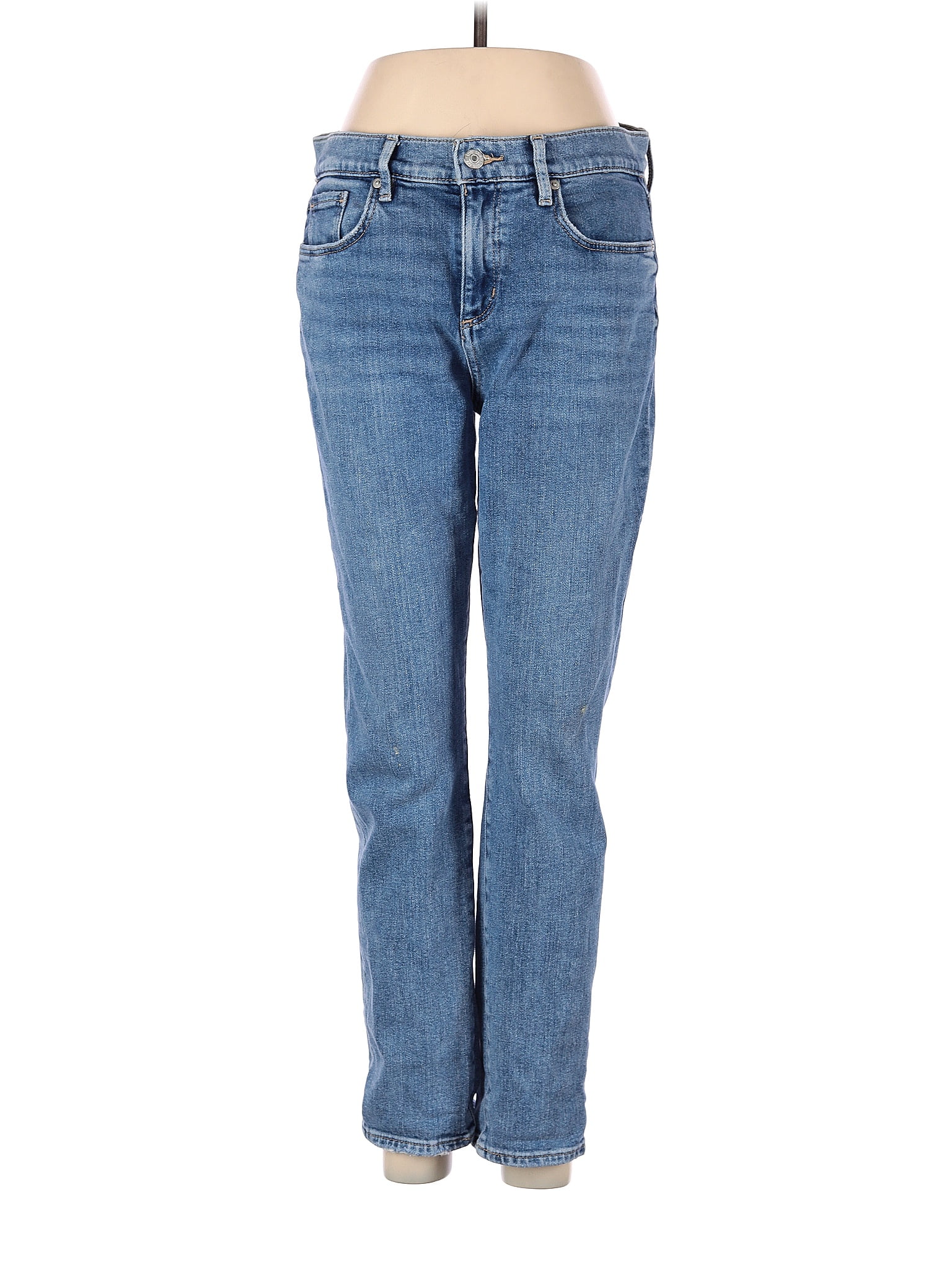 Ann Taylor LOFT Solid Blue Jeans 28 Waist - 75% off | thredUP