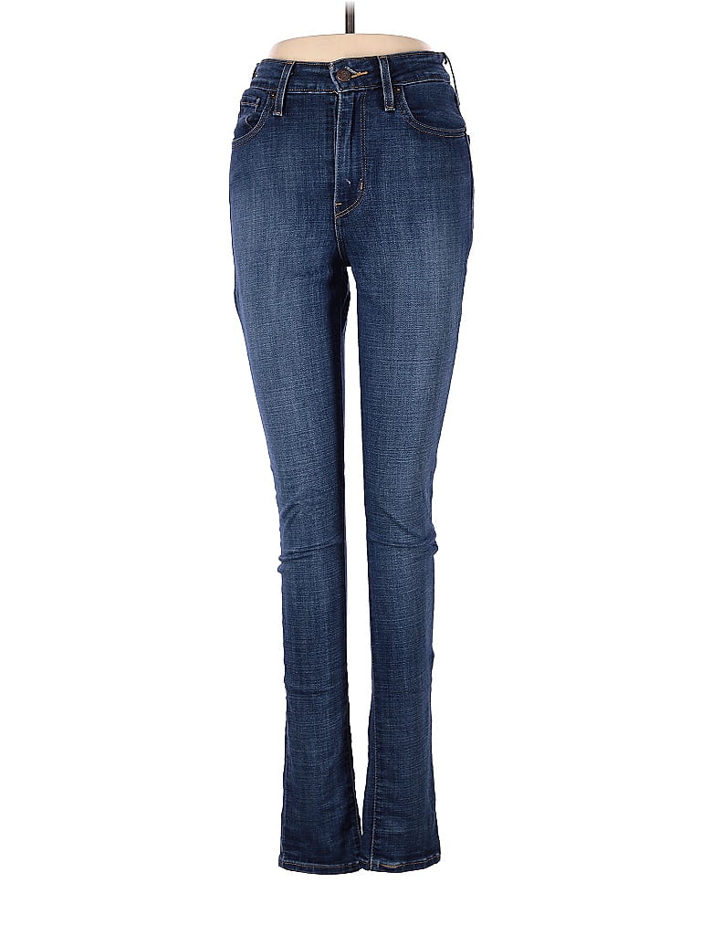 Levi's Solid Blue Jeans 28 Waist - 59% off | ThredUp