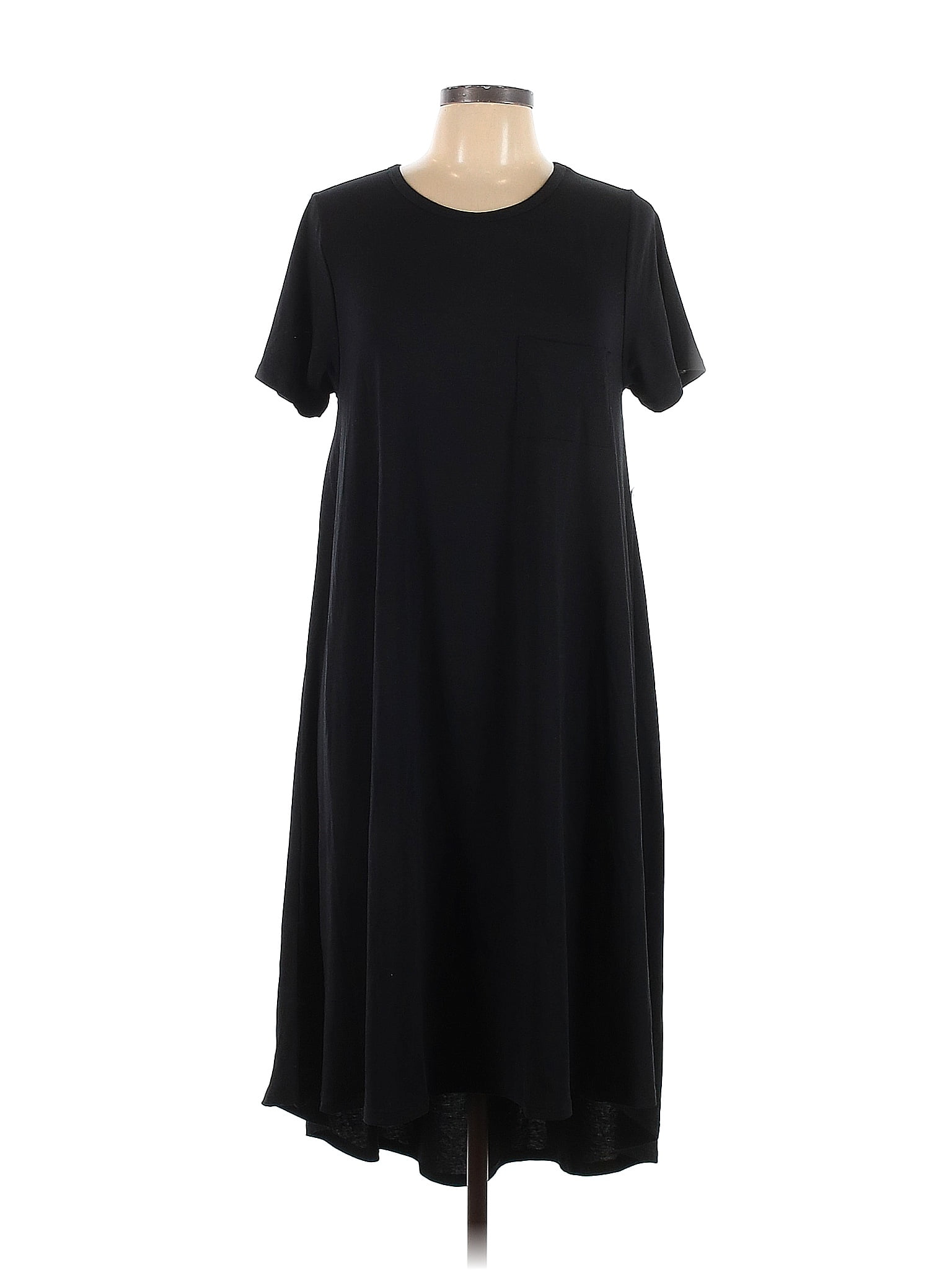 Lularoe Solid Black Casual Dress Size L - 47% off | thredUP