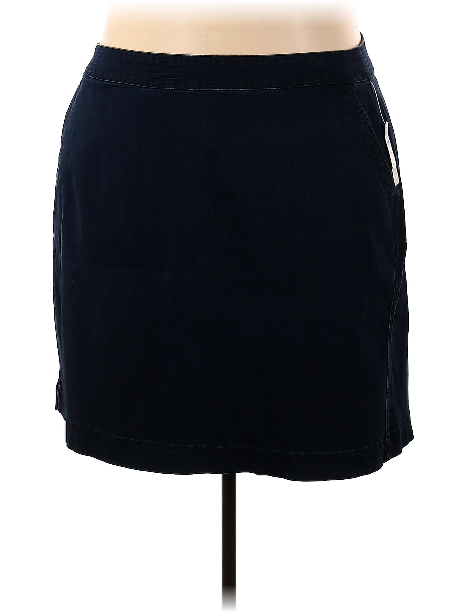 Talbots Outlet Solid Navy Blue Denim Skirt Size 24 (Plus) - 50% off ...