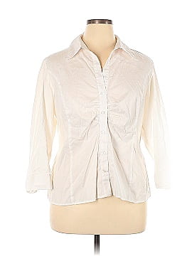 Nine West 3/4 Sleeve Button-Down Shirt (view 1)