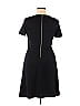 Oui Solid Black Casual Dress Size 10 - photo 2