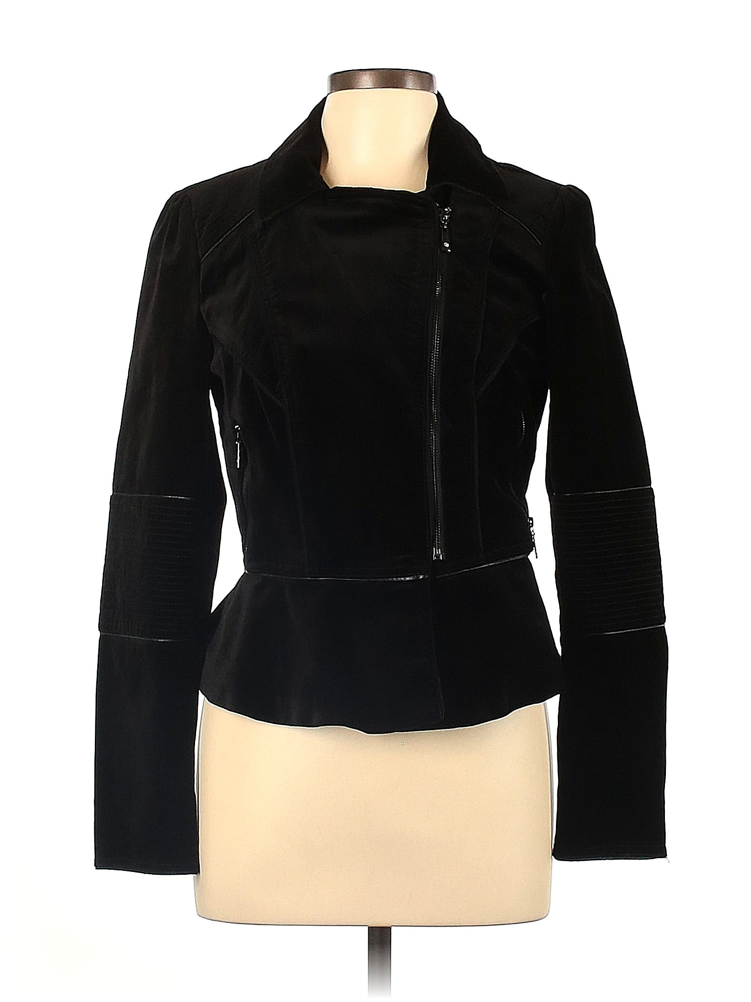 White House Black Market Solid Black Jacket Size 10 73 off thredUP