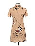 Love & Other Things 100% Polyester Floral Tan Casual Dress Size XS - photo 2