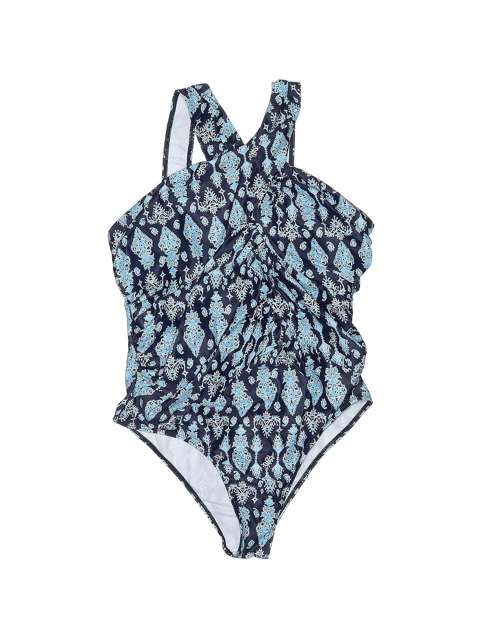 Assorted Brands Multi Color Blue One Piece Swimsuit Size XL 57 off