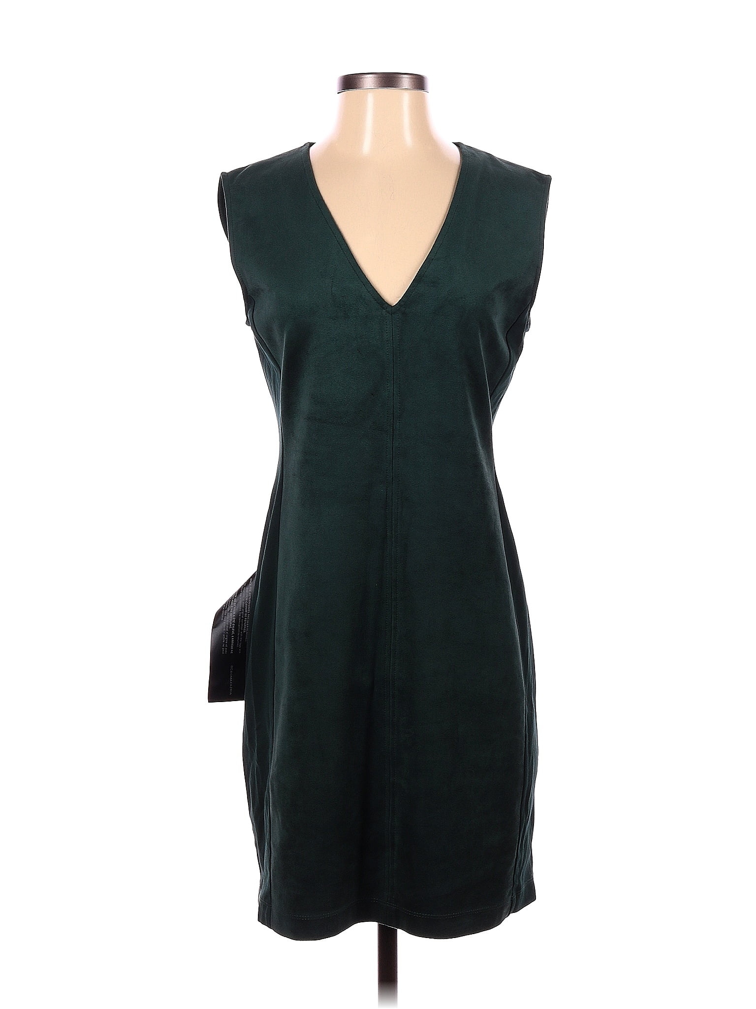 Bcbgmaxazria Solid Green Casual Dress Size S 83 Off Thredup