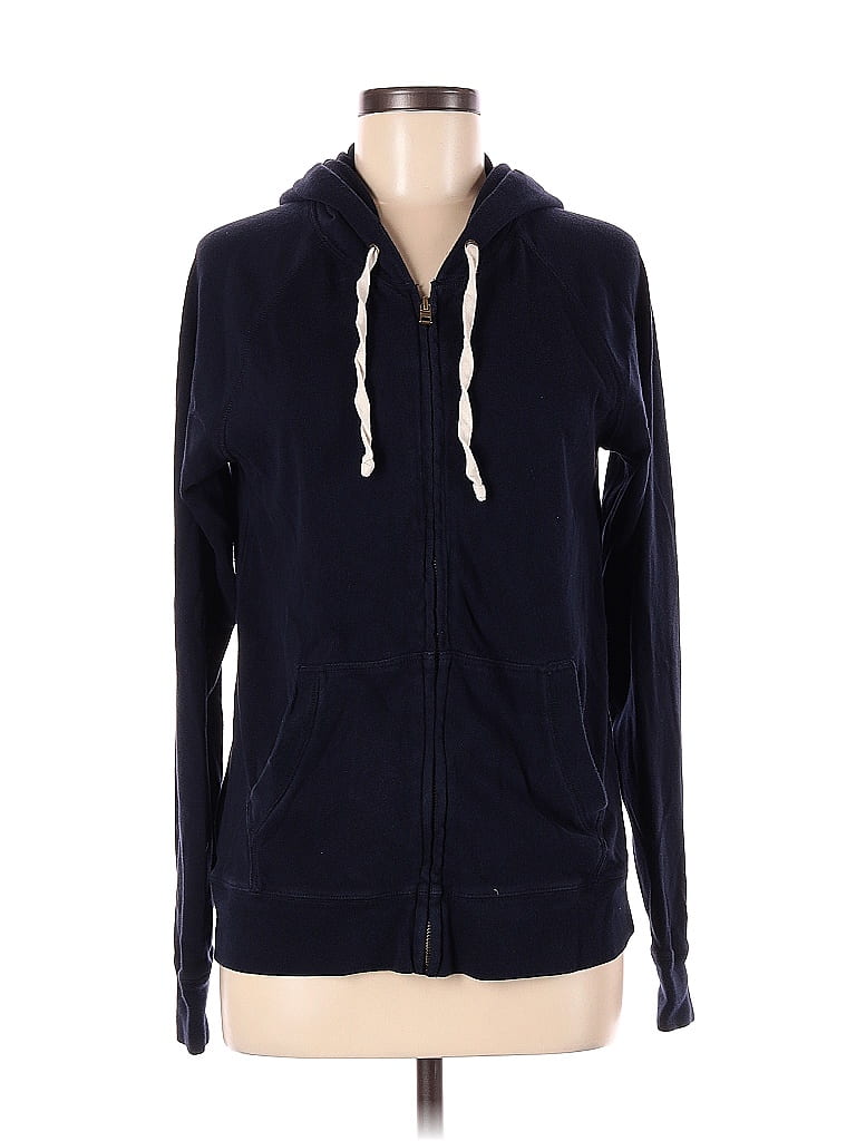 J.Crew Solid Blue Zip Up Hoodie Size M - 82% off | ThredUp