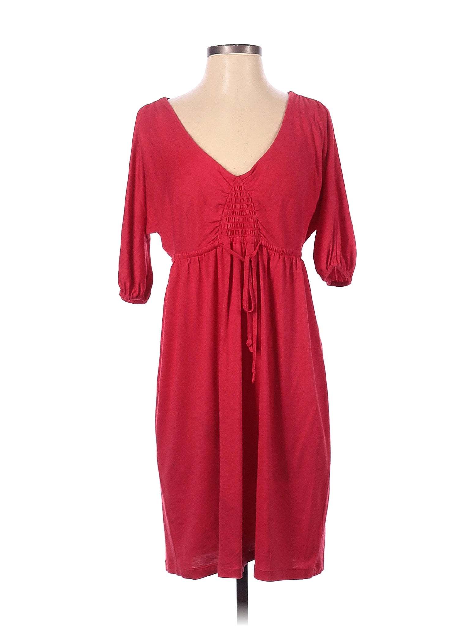 Juicy Couture 100 Modal Solid Burgundy Casual Dress Size S 75 Off