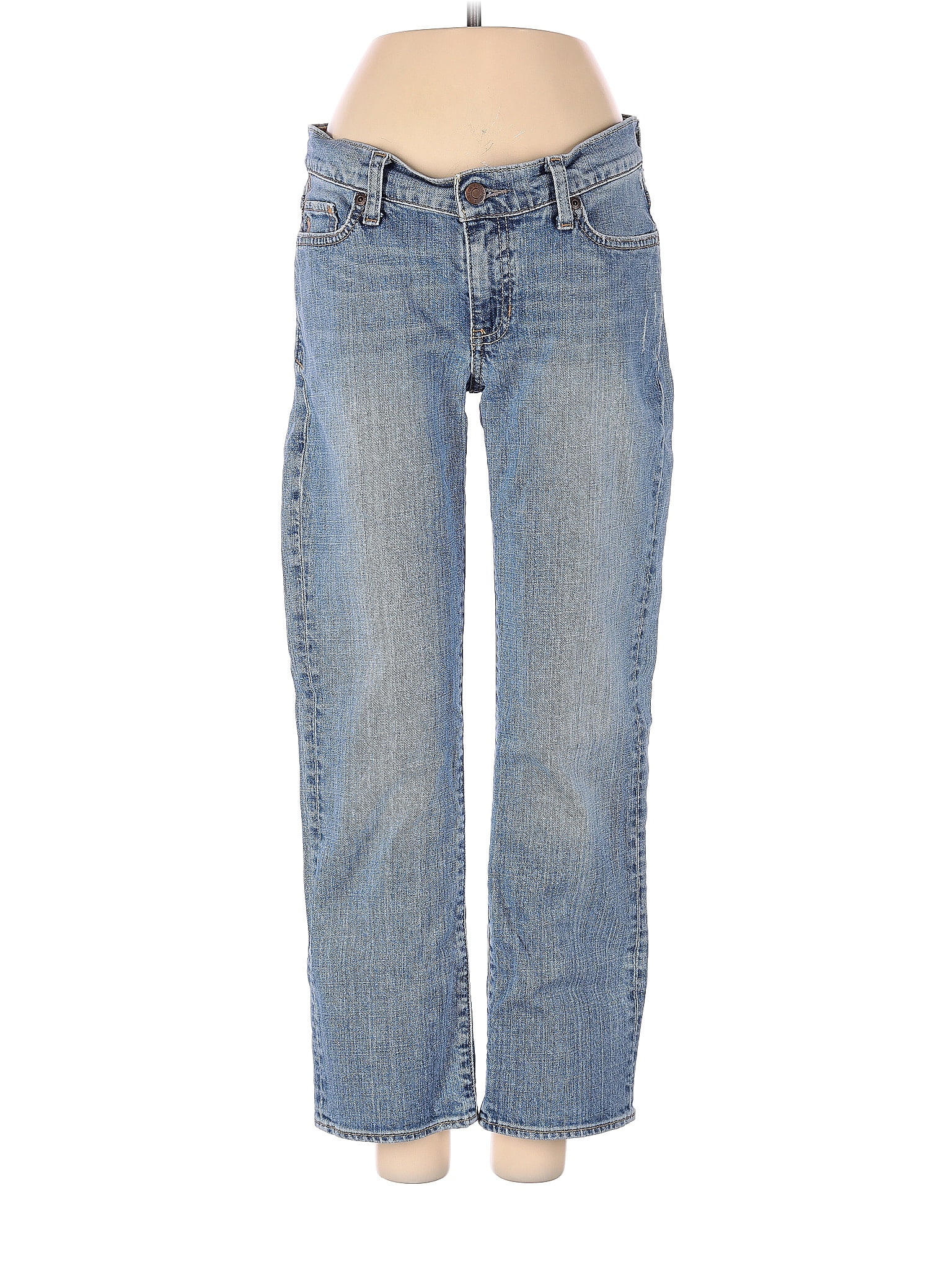 Abercrombie & Fitch Solid Blue Jeans Size 2 73 off ThredUp