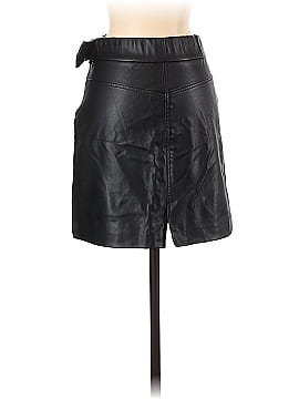 Zara Faux Leather Skirt (view 2)