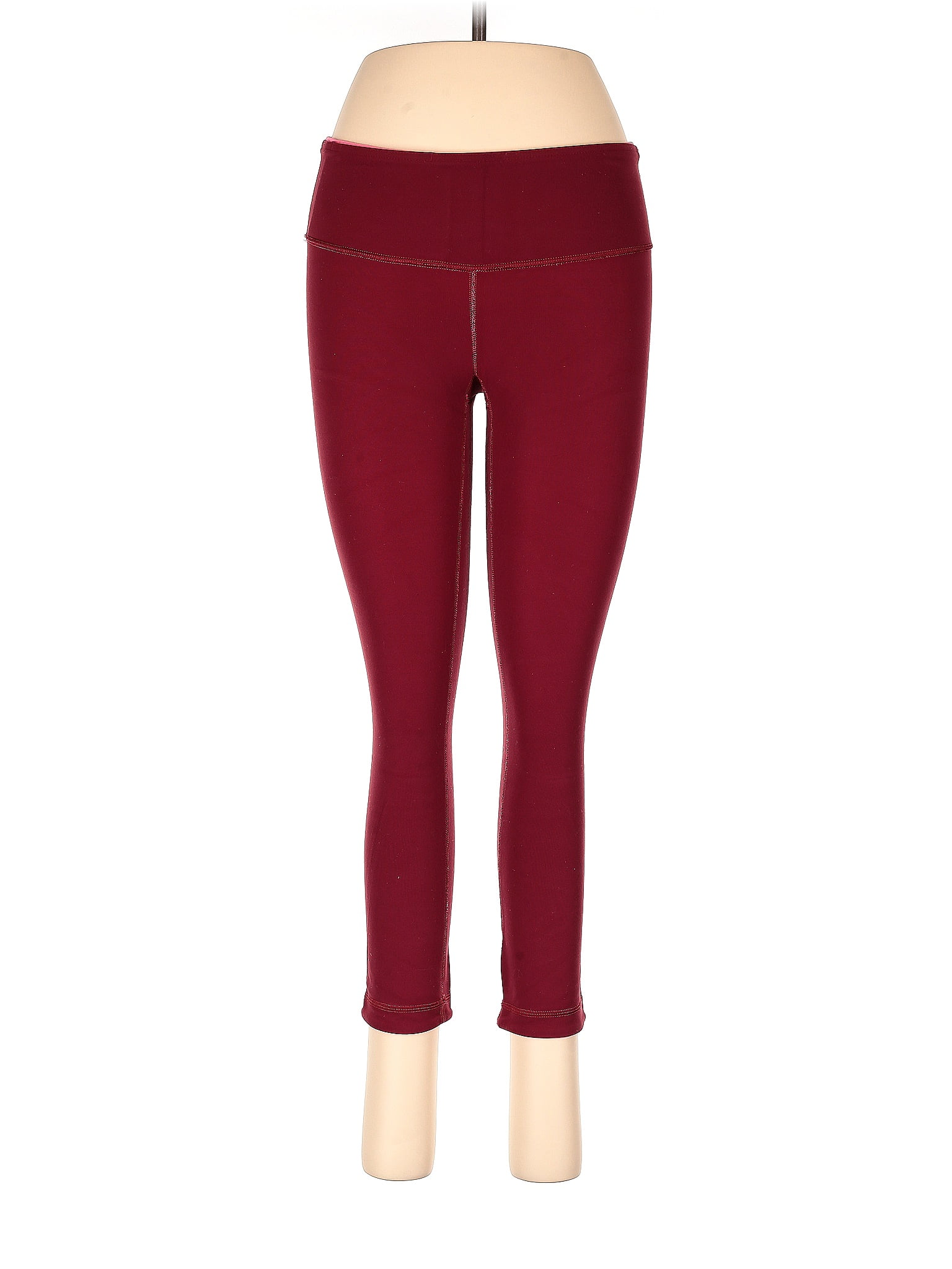 Lululemon Athletica Solid Red Leggings Size 6 - 50% off