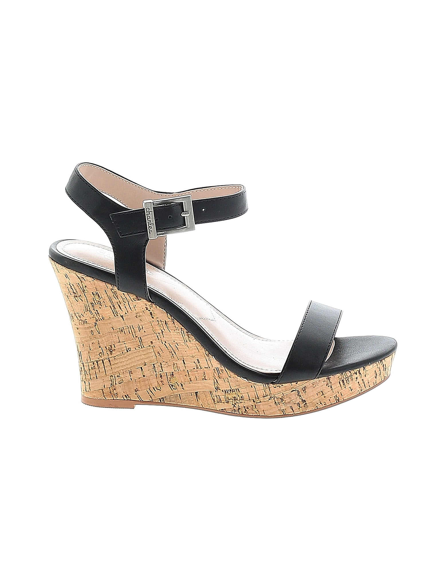 charles david black wedges