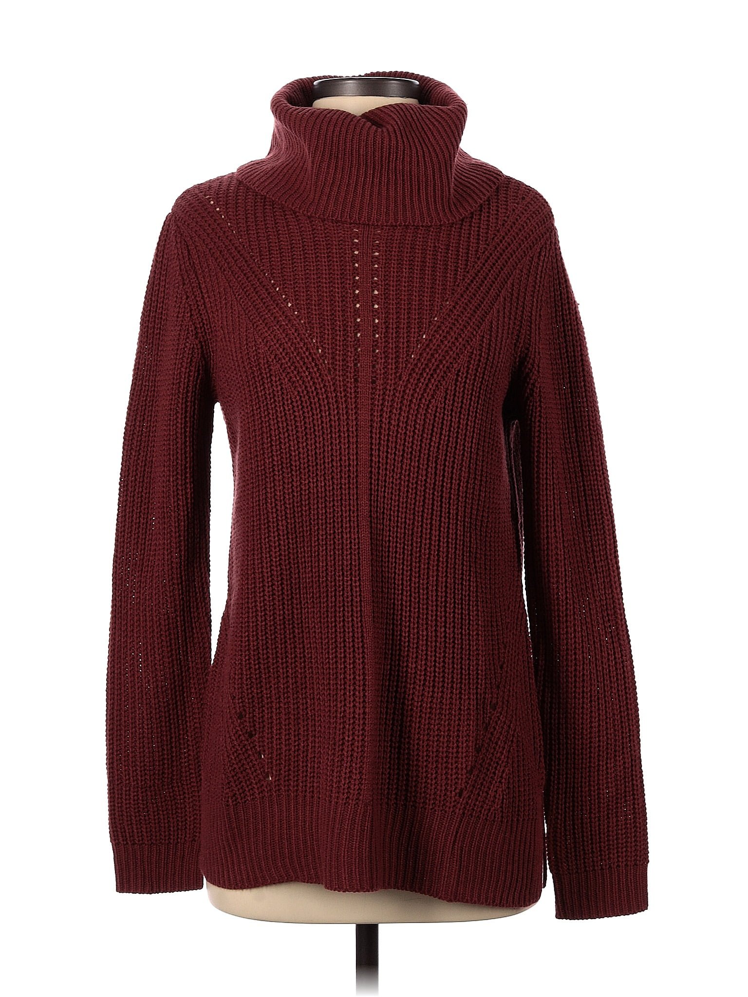 Love Ellie Solid Red Burgundy Turtleneck Sweater Size S - 64% off | thredUP