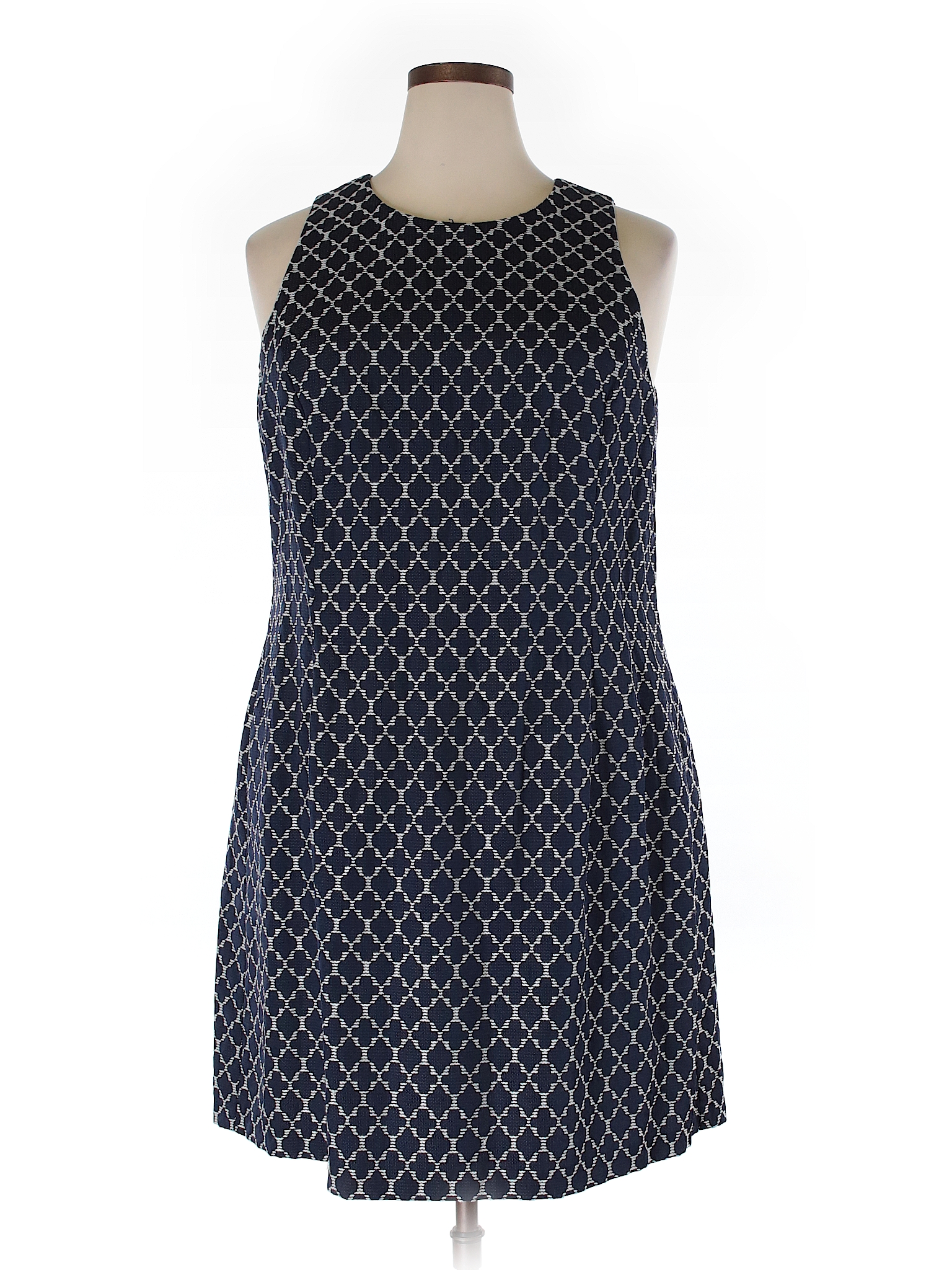 BB Dakota Print Dark Blue Casual Dress Size 22 (Plus) - 74% off | thredUP